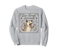 Live Laugh Screech Funny Opossum Chaos Animal Sweatshirt