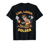 Live Laugh Solder Funny Ham Radio Operator Design T-Shirt