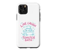 Live Laugh Toaster Bath Sarcastique Unhinged Meme Dark Humour Coque pour iPhone 11 Pro