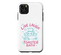 Live Laugh Toaster Bath Sarcastique Unhinged Meme Dark Humour Coque pour iPhone 11 Pro Max