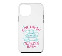 Live Laugh Toaster Bath Sarcastique Unhinged Meme Dark Humour Coque pour iPhone 12 Mini