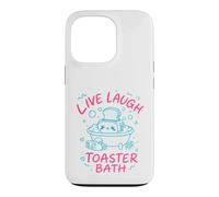 Live Laugh Toaster Bath Sarcastique Unhinged Meme Dark Humour Coque pour iPhone 13 Pro
