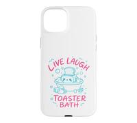 Live Laugh Toaster Bath Sarcastique Unhinged Meme Dark Humour Coque pour iPhone 15 Plus