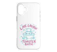 Live Laugh Toaster Bath Sarcastique Unhinged Meme Dark Humour Coque pour iPhone 16 Plus