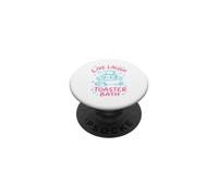 Live Laugh Toaster Bath Sarcastique Unhinged Meme Dark Humour PopSockets PopGrip Adhésif