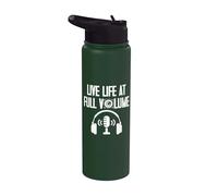 Live Life at full Volume Engineer Stainless Steel Insulated Water Bottle