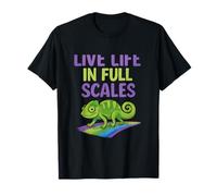 Live Life in Full Scales Cameleon Rainbow Gear T-Shirt