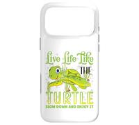Live Life Like The Turtle Slow Down and Enjoy It | Tortue Coque pour iPhone 17 Pro Max