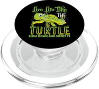 Live Life Like The Turtle Slow Down and Enjoy It | Tortue PopSockets PopGrip pour MagSafe