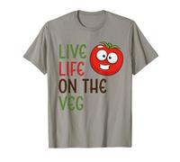 Live Life on The Veg : Mode de Vie végétalien Amusant aux légumes et aux tomates T-Shirt