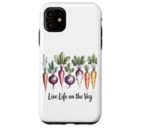 Live Life on The Veg Vegetarian Nature Food (en Anglais) Coque pour iPhone 11