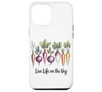 Live Life on The Veg Vegetarian Nature Food (en Anglais) Coque pour iPhone 12 Pro Max