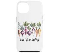 Live Life on The Veg Vegetarian Nature Food (en Anglais) Coque pour iPhone 13