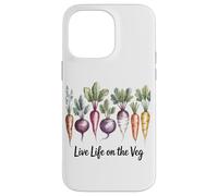 Live Life on The Veg Vegetarian Nature Food (en Anglais) Coque pour iPhone 14 Pro Max