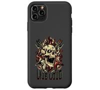 Live Loud Rock and Roll Guitare Vintage Rock Music Coque pour iPhone 11 Pro Max