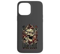 Live Loud Rock and Roll Guitare Vintage Rock Music Coque pour iPhone 13 Pro Max