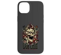 Live Loud Rock and Roll Guitare Vintage Rock Music Coque pour iPhone 14 Plus