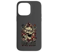 Live Loud Rock and Roll Guitare Vintage Rock Music Coque pour iPhone 14 Pro Max