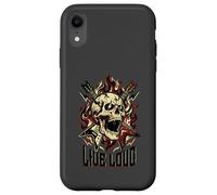 Live Loud Rock and Roll Guitare Vintage Rock Music Coque pour iPhone XR