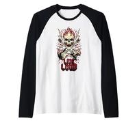 Live Loud Rock and Roll Guitare Vintage Rock Music Manche Raglan