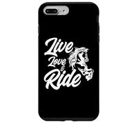 Live Love and Ride Horses Riding Rider Horses, propriétaire de Chevaux, Ranch Coque pour iPhone 7 Plus/8 Plus