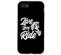 Live Love and Ride Horses Riding Rider Horses, propriétaire de Chevaux, Ranch Coque pour iPhone SE (2020) / 7/8