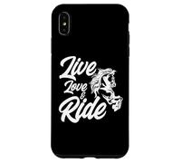Live Love and Ride Horses Riding Rider Horses, propriétaire de Chevaux, Ranch Coque pour iPhone XS Max