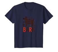 Live Love Bark : Adorable Amoureux des Chiens T-Shirt, Enfant, Bleu Marine, 8 Ans