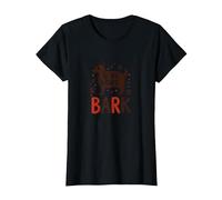 Live Love Bark : Adorable Amoureux des Chiens T-Shirt, Femme, Noir, M