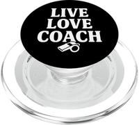 Live Love Coach Sifflet de Motivation Sportif PopSockets PopGrip pour MagSafe