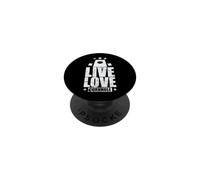 Live Love Cornhole, Jeu Free Time Hobby PopSockets PopGrip Adhésif