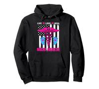 Live Love Heal NICU Nurse American Flag Nursing Nurses Sweat à Capuche