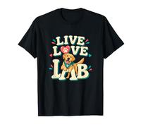 Live Love Lab Labrador Retriever Amoureux des Chiens T-Shirt