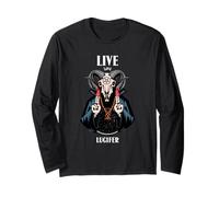 Live Love Lucifer Devil Graphic Funny Manche Longue