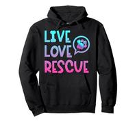 Live Love Rescue Animal Rights Sweat à Capuche