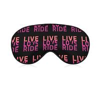 Live, Love, Ride Horse Sleep Mask Night Cover Eye pour femmes hommes BlockLight pour avion voyage sieste sangle réglable