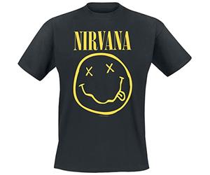 Live Nation Nirvana - Smiley - T-shirt - Col Ras Du Cou - Manches Courtes - Homme