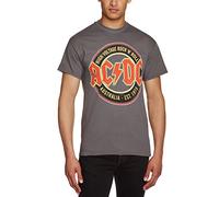 Live Nation - T-shirt Homme Ac/Dc - Australia Est 1973 - Gris (Charcoal) - XX-Large