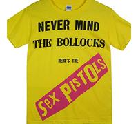 Live Nation T-shirt Imprimé musique et film Crew Short Homme - Jaune - Jaune - FR : L (Taille fabricant : Large)