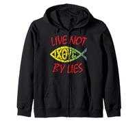 Live Not by Lies - Citation chrétienne Graphique Sweat à Capuche