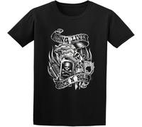 Live Rock N Roll USA Hot Rod Oldschool Tattoo American Lifestyle Men T-Shirt Black M