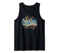 Live Salty Coastal Design for Beach Lovers Débardeur