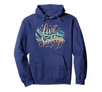 Live Salty Coastal Design for Beach Lovers Sweat à Capuche