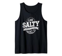 Live Salty Haised By The Coast Summer Vibes Beach Débardeur