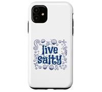 Live Salty, Sand Sun Beach Casual Beachwear Coque pour iPhone 11