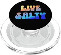 Live Salty, Sand Sun Beach Casual Beachwear PopSockets PopGrip pour MagSafe