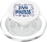 Live Salty, Sand Sun Beach Casual Beachwear PopSockets PopGrip pour MagSafe