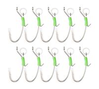 Live Shrimp Hook 10 Pieces Angling Glowing Rig Tackle