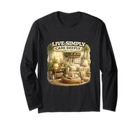 Live Simply Care Design de Style de Vie profondément conscient Manche Longue