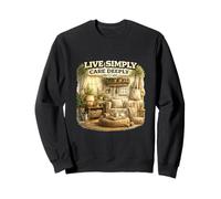 Live Simply Care Design de Style de Vie profondément conscient Sweatshirt
